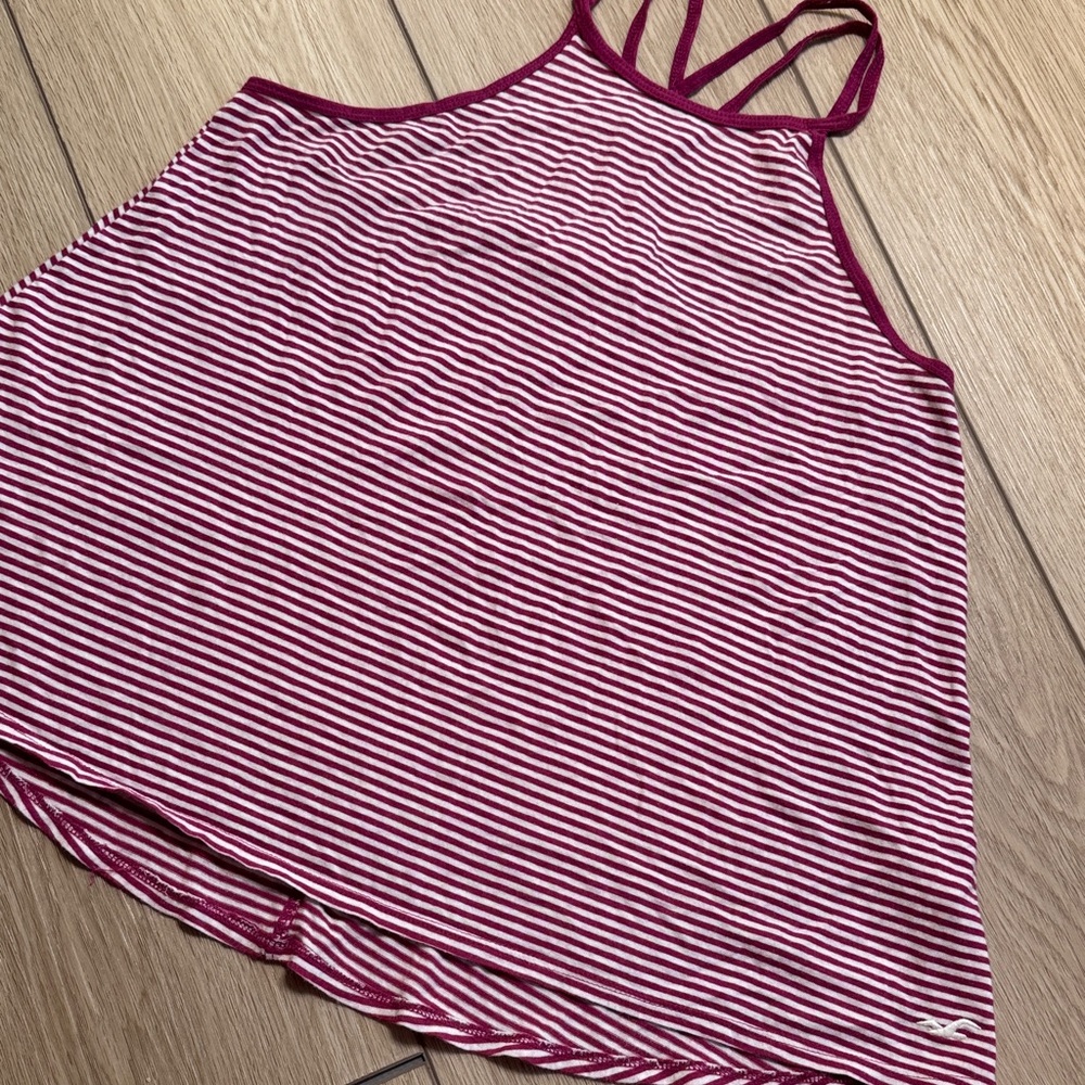 Y2K Hollister Stripe Loose Fit Tank Top Size XS| Trendy Back to school